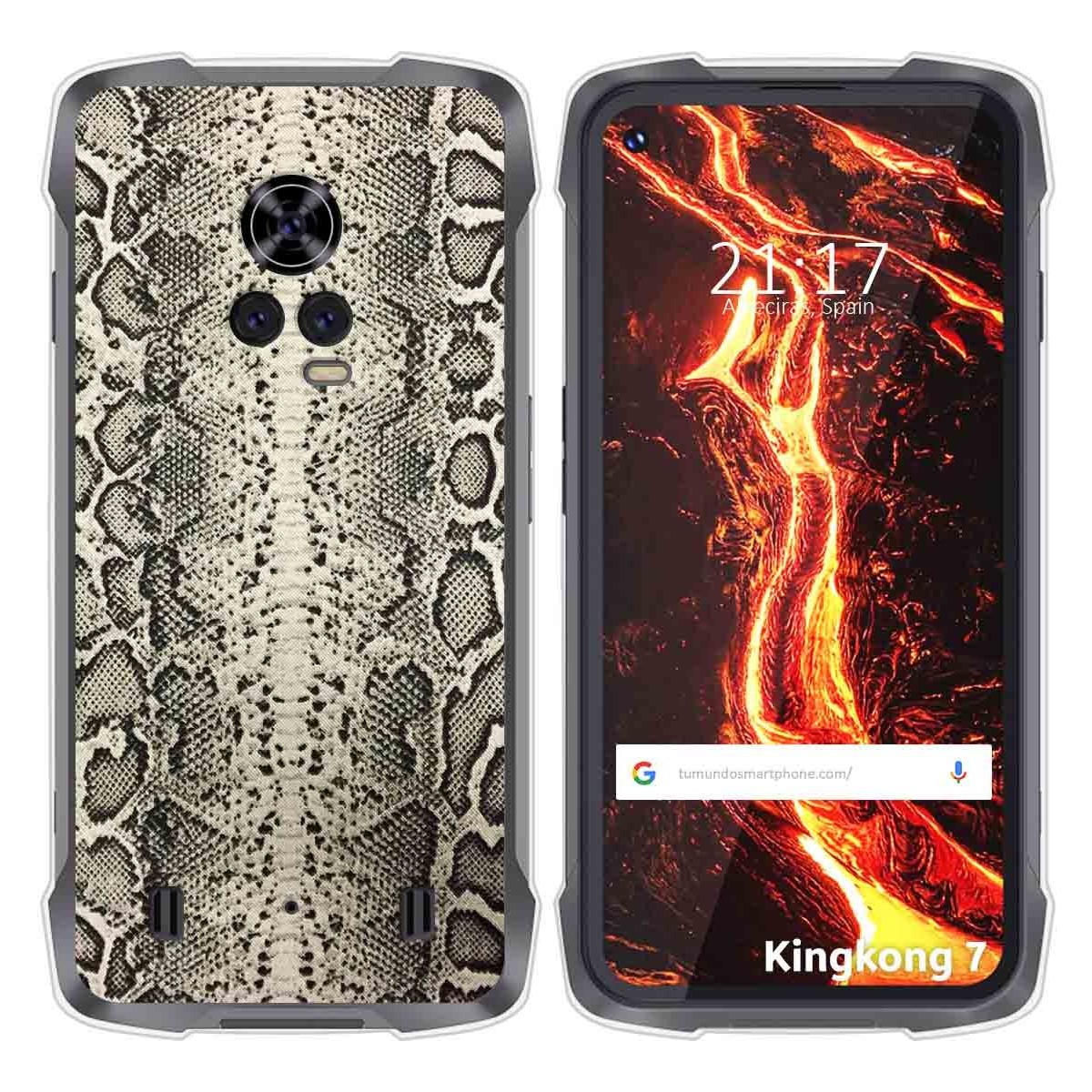Funda Silicona para Cubot King Kong 7 diseño Animal 01 Dibujos