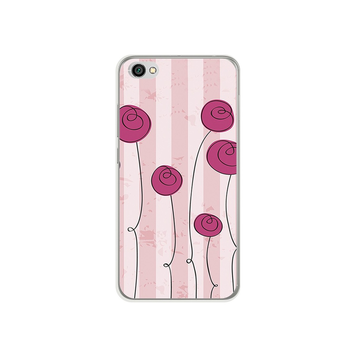 Funda Gel Tpu para Xiaomi Redmi Note 5A Diseño Flores Vintage Dibujos
