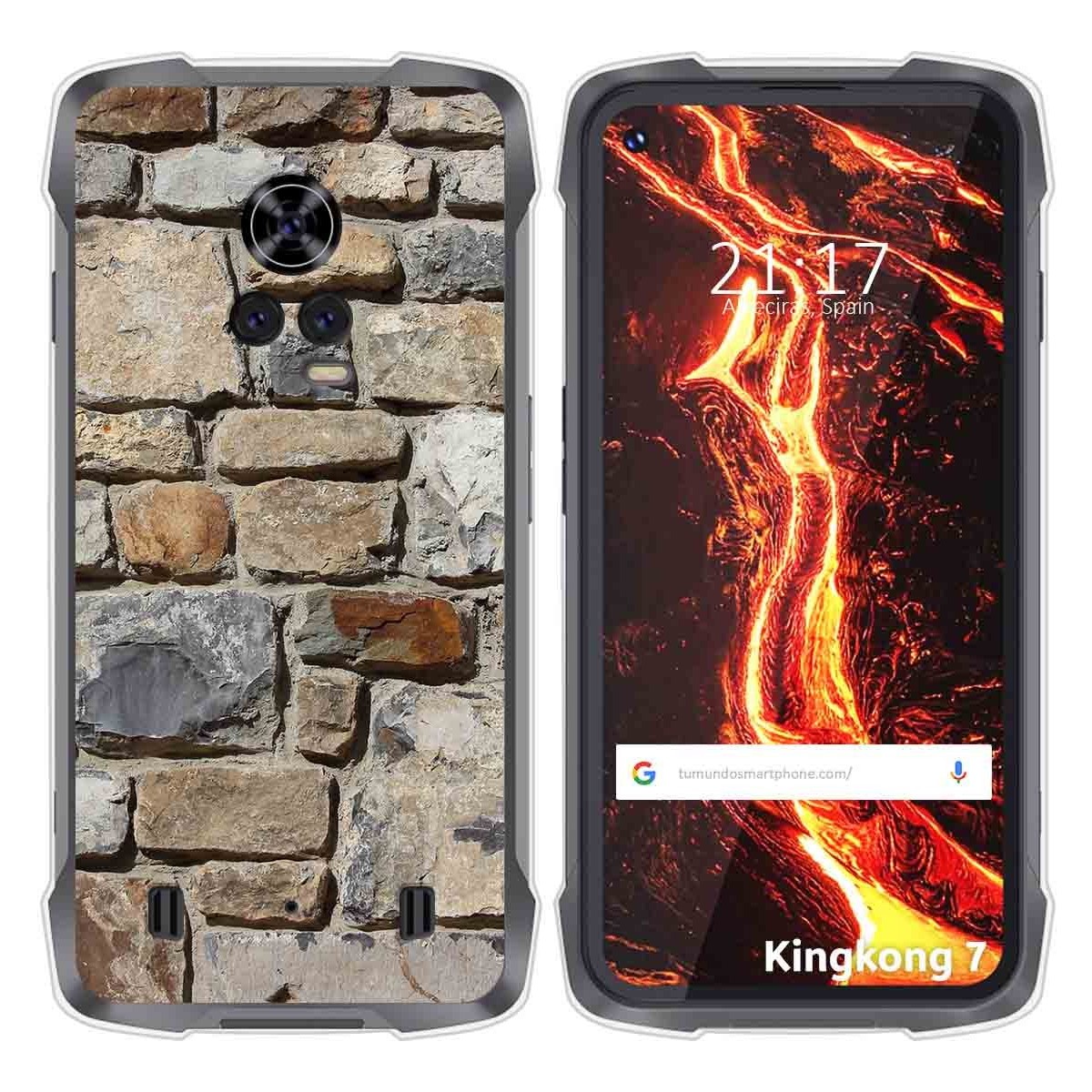 Funda Silicona para Cubot King Kong 7 diseño Ladrillo 03 Dibujos