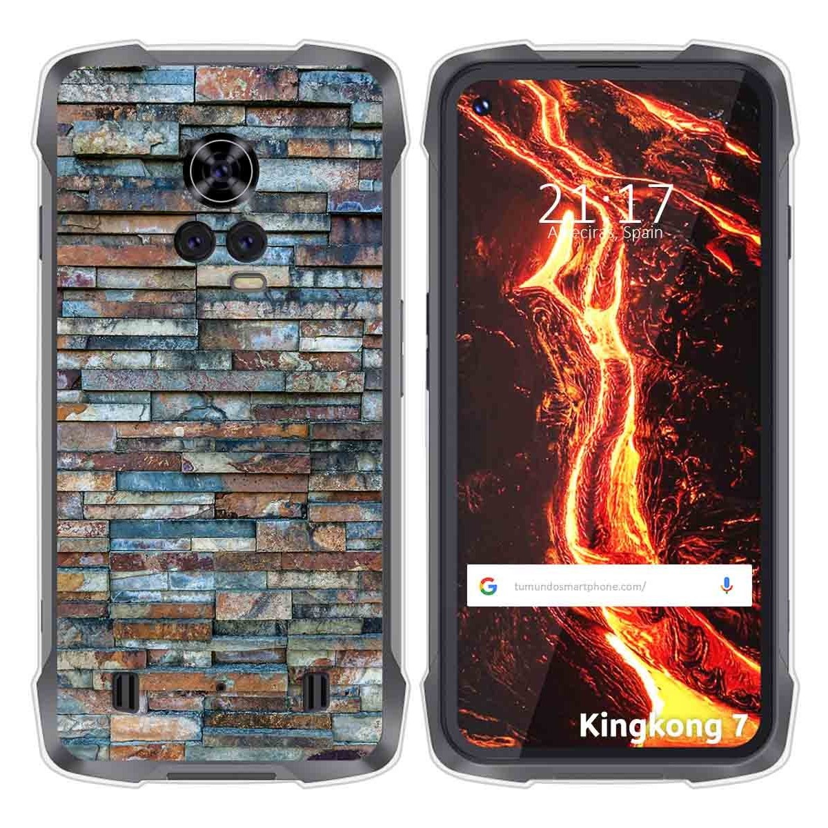 Funda Silicona para Cubot King Kong 7 diseño Ladrillo 05 Dibujos