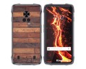 Funda Silicona para Cubot King Kong 7 diseño Madera 03 Dibujos