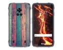 Funda Silicona para Cubot King Kong 7 diseño Madera 10 Dibujos