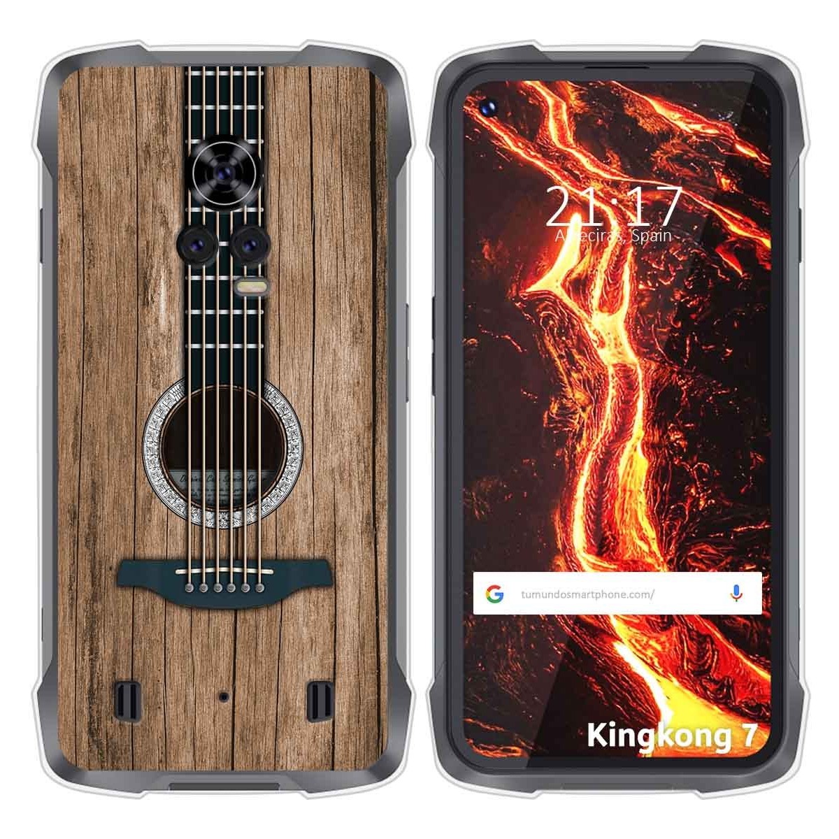 Funda Silicona para Cubot King Kong 7 diseño Madera 11 Dibujos
