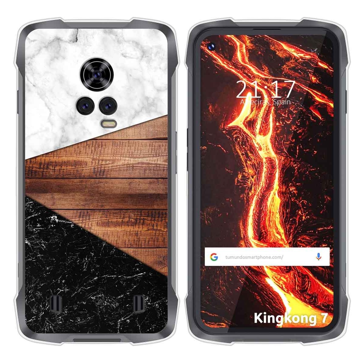 Funda Silicona para Cubot King Kong 7 diseño Mármol 11 Dibujos