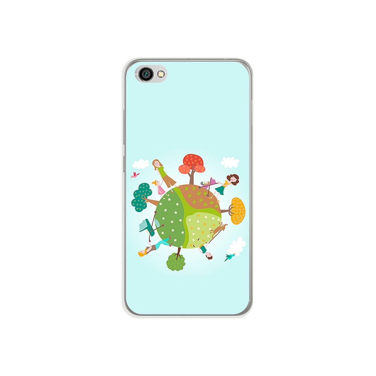 Funda Gel Tpu para Xiaomi Redmi Note 5A Diseño Familia Dibujos