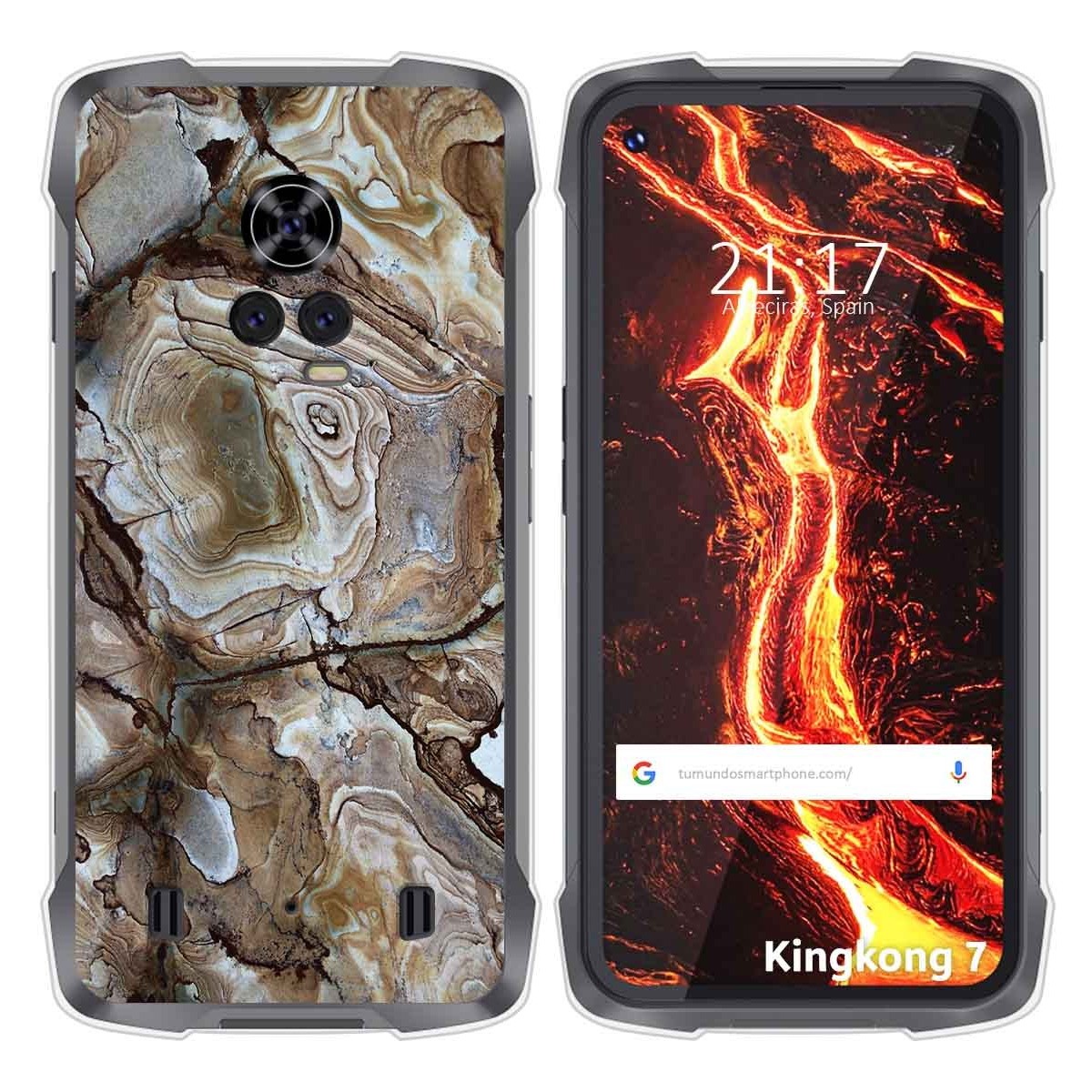 Funda Silicona para Cubot King Kong 7 diseño Mármol 14 Dibujos