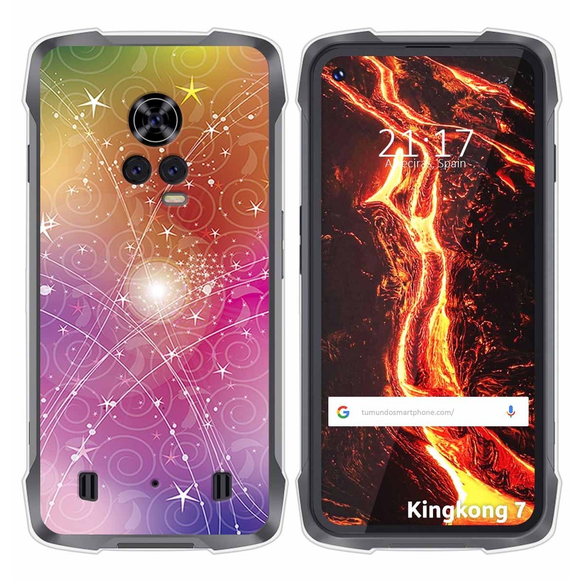 Funda Silicona para Cubot King Kong 7 diseño Abstracto Dibujos