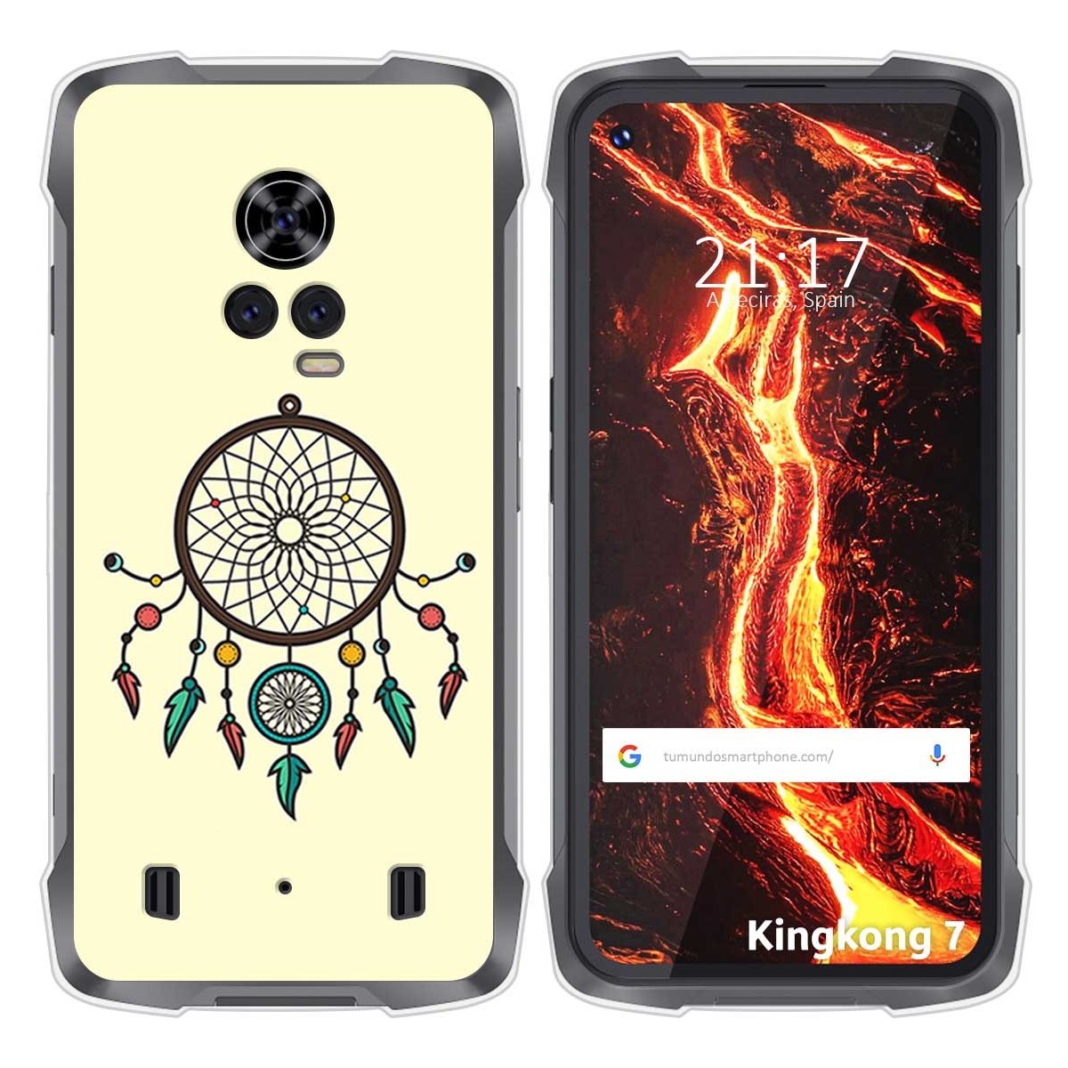 Funda Silicona para Cubot King Kong 7 diseño Atrapasueños Dibujos