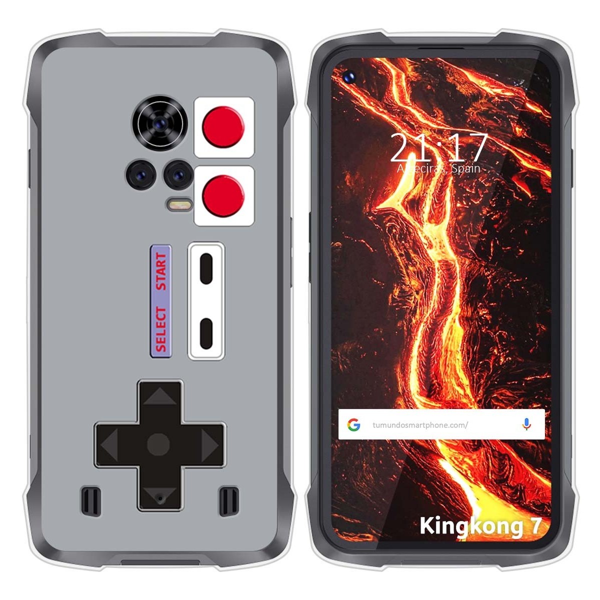 Funda Silicona para Cubot King Kong 7 diseño Consola Dibujos