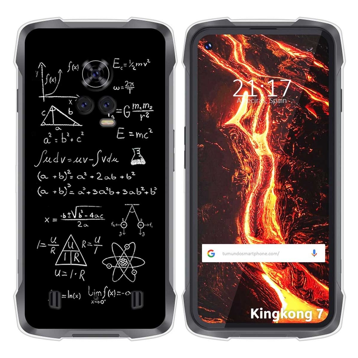 Funda Silicona para Cubot King Kong 7 diseño Formulas Dibujos