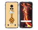 Funda Silicona para Cubot King Kong 7 diseño Jirafa Dibujos