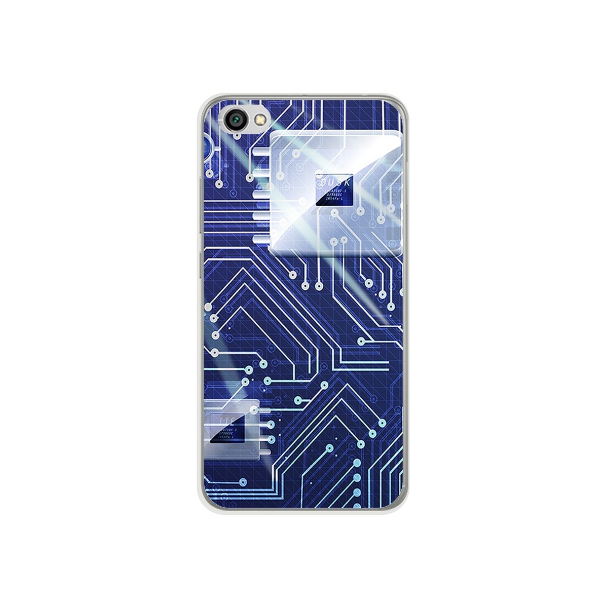 Funda Gel Tpu para Xiaomi Redmi Note 5A Diseño Circuito Dibujos