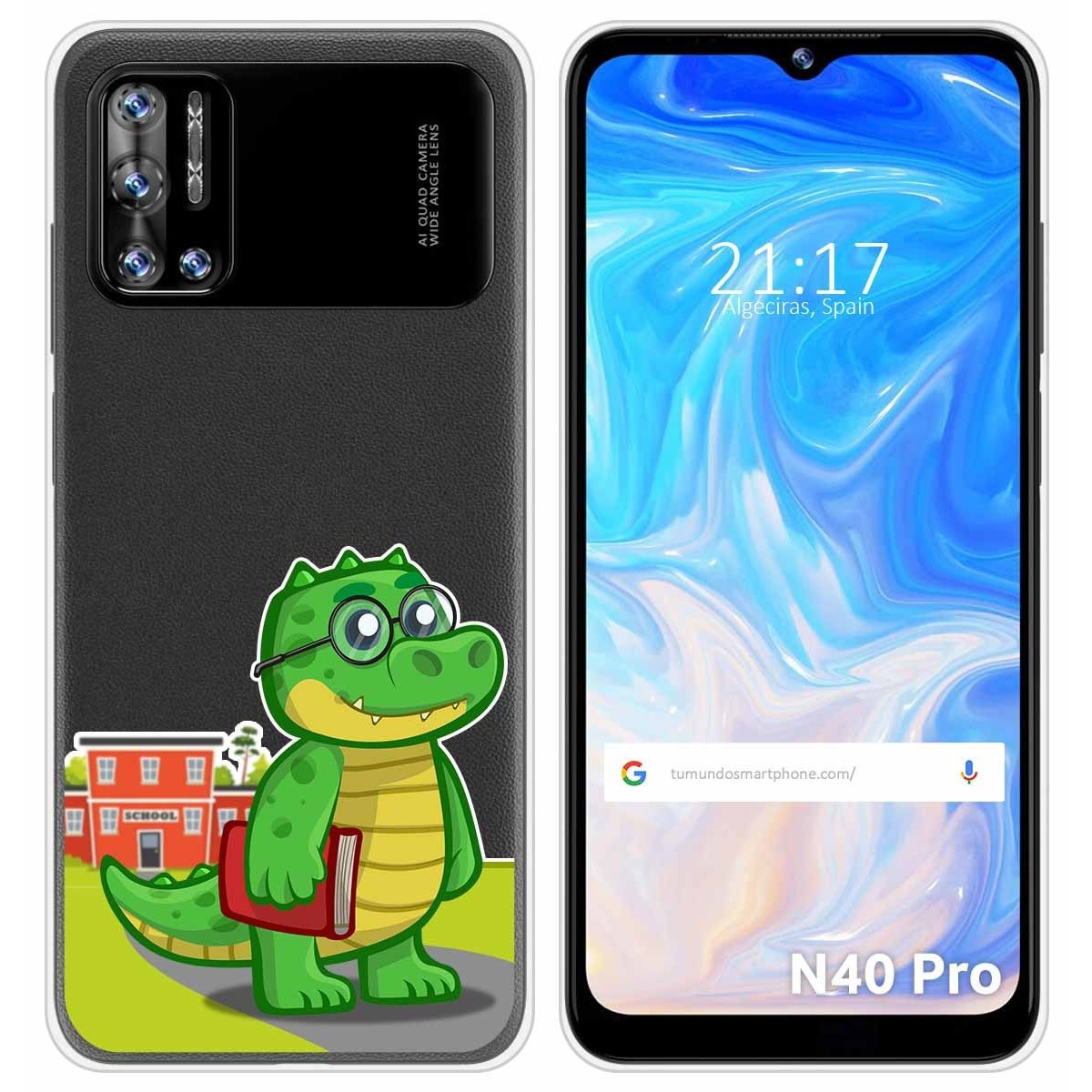 Funda Silicona Transparente para Doogee N40 Pro diseño Coco Dibujos