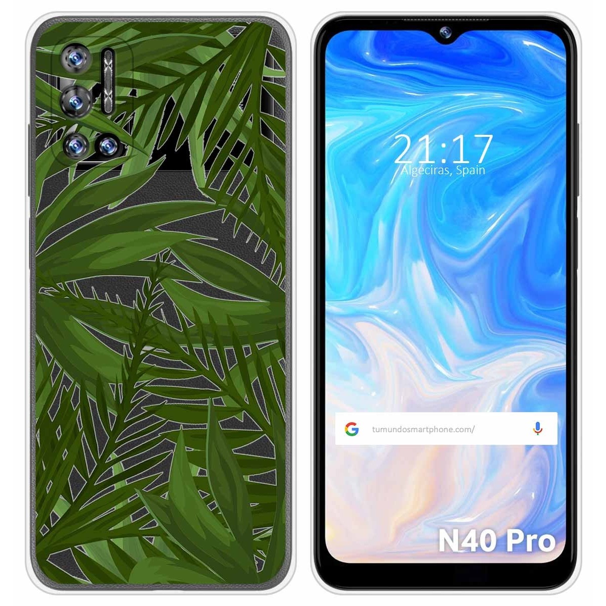 Funda Silicona Transparente para Doogee N40 Pro diseño Jungla Dibujos