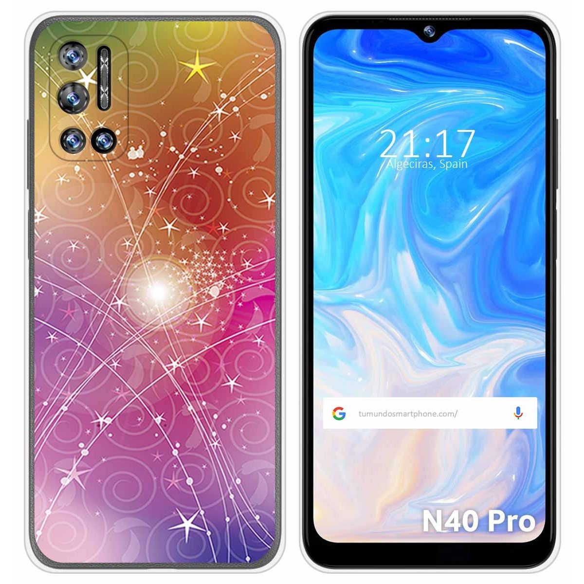 Funda Silicona para Doogee N40 Pro diseño Abstracto Dibujos