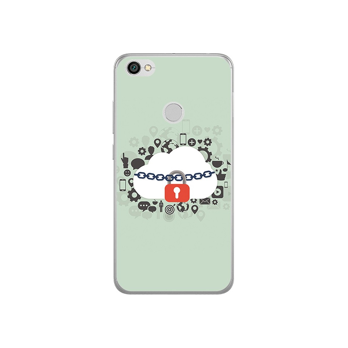 Funda Gel Tpu para Xiaomi Redmi Note 5A Pro / 5A Prime Diseño Nube Dibujos