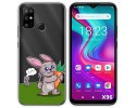 Funda Silicona Transparente para Doogee X96 / X96 Pro diseño Conejo Dibujos