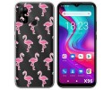 Funda Silicona Transparente para Doogee X96 / X96 Pro diseño Flamenco Dibujos