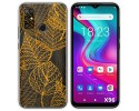 Funda Silicona Transparente para Doogee X96 / X96 Pro diseño Hojas Dibujos