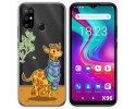 Funda Silicona Transparente para Doogee X96 / X96 Pro diseño Jirafa Dibujos