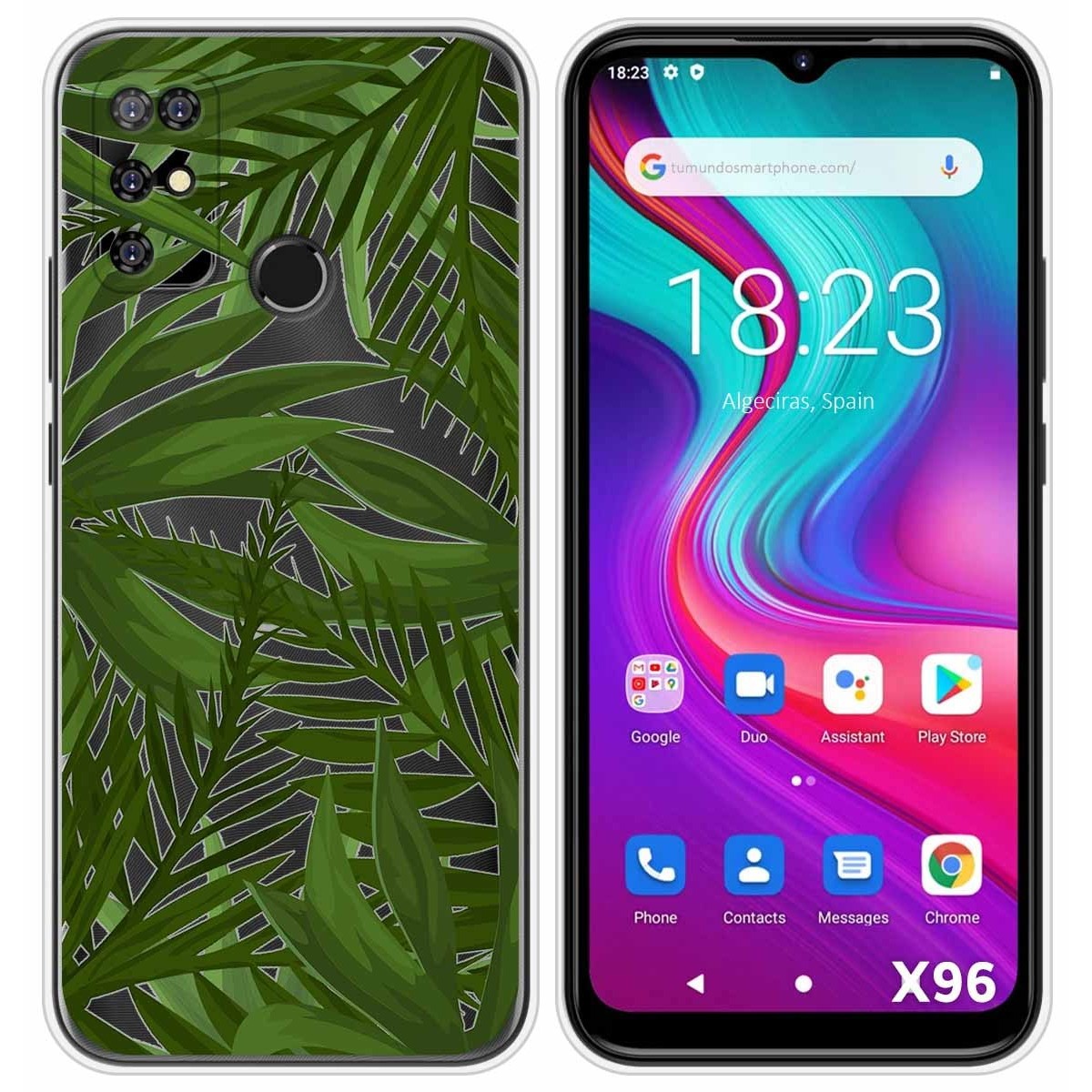 Funda Silicona Transparente para Doogee X96 / X96 Pro diseño Jungla Dibujos