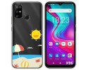 Funda Silicona Transparente para Doogee X96 / X96 Pro diseño Playa Dibujos