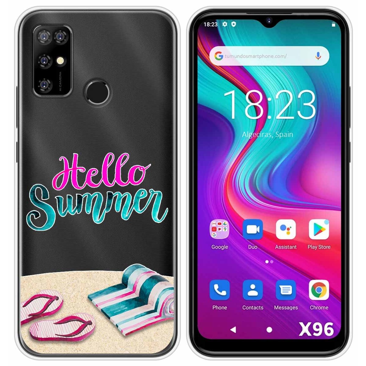 Funda Silicona Transparente para Doogee X96 / X96 Pro diseño Summer Dibujos