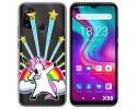 Funda Silicona Transparente para Doogee X96 / X96 Pro diseño Unicornio Dibujos