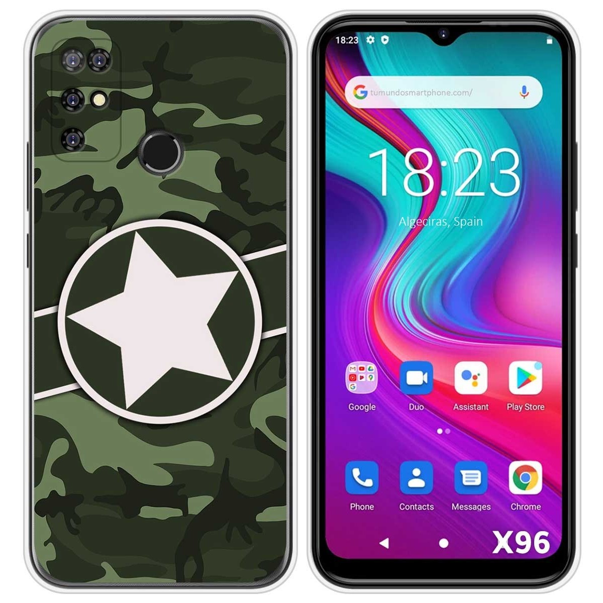 Funda Silicona para Doogee X96 / X96 Pro diseño Camuflaje 01 Dibujos