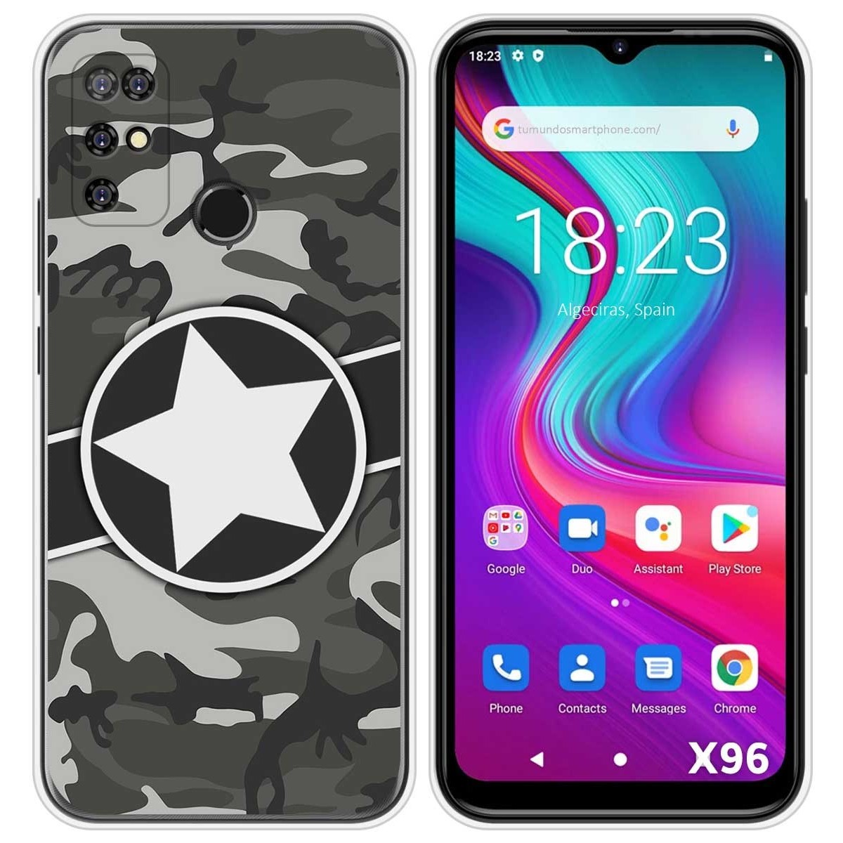 Funda Silicona para Doogee X96 / X96 Pro diseño Camuflaje 02 Dibujos