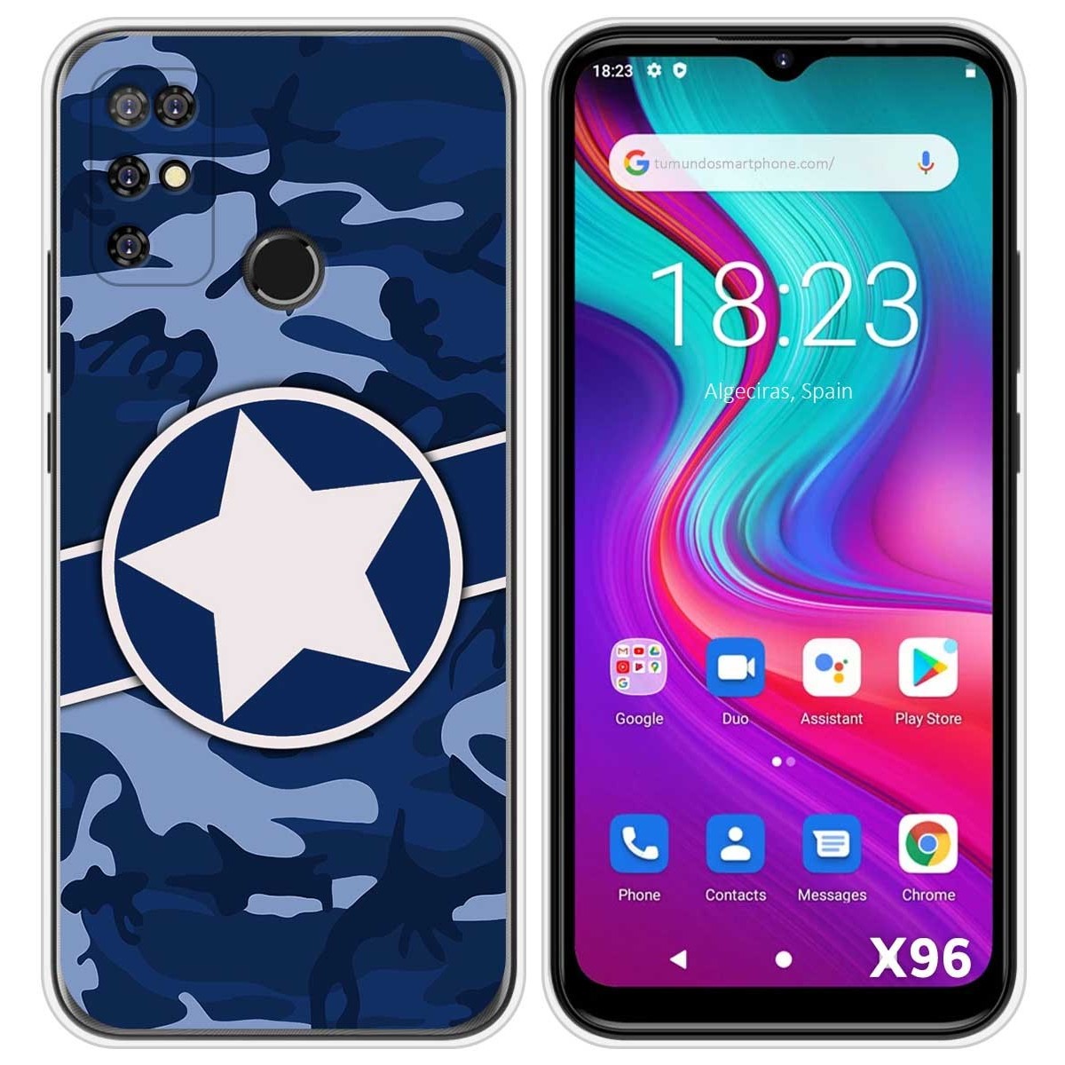 Funda Silicona para Doogee X96 / X96 Pro diseño Camuflaje 03 Dibujos