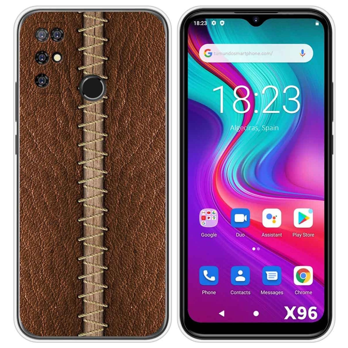 Funda Silicona para Doogee X96 / X96 Pro diseño Cuero 01 Dibujos