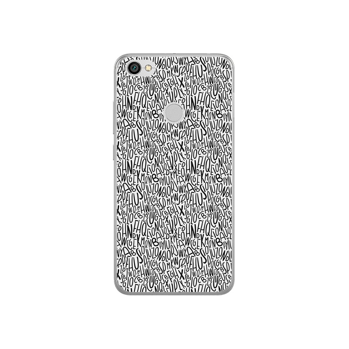 Funda Gel Tpu para Xiaomi Redmi Note 5A Pro / 5A Prime Diseño Letras Dibujos