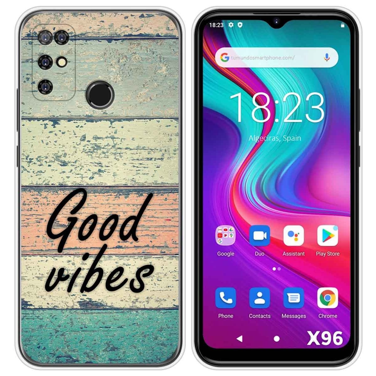 Funda Silicona para Doogee X96 / X96 Pro diseño Madera 01 Dibujos