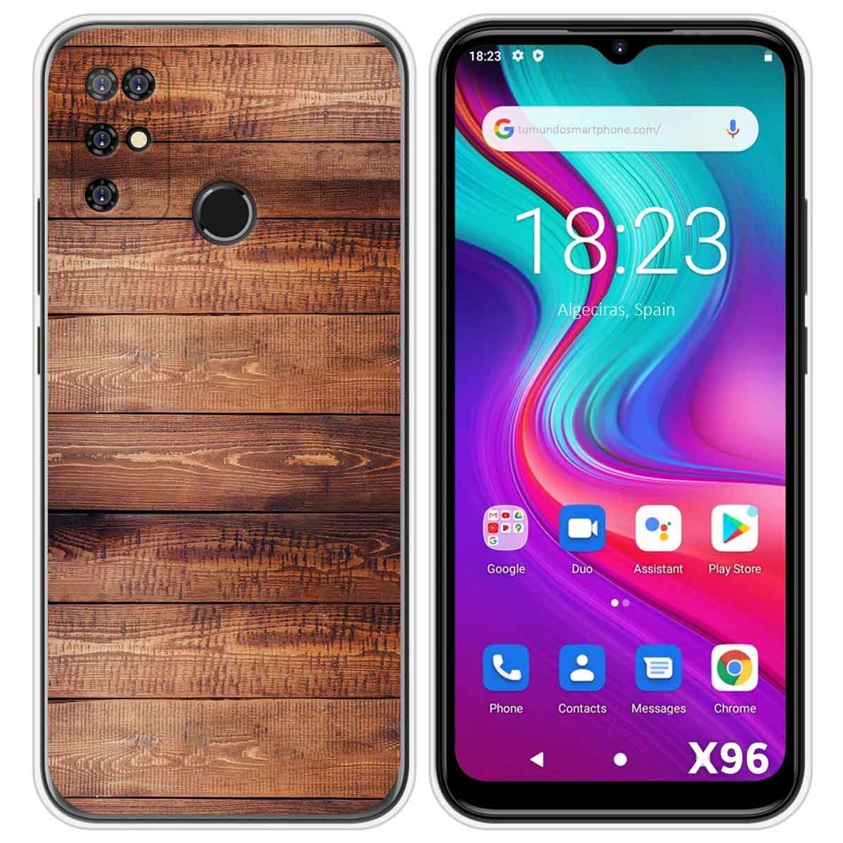 Funda Silicona para Doogee X96 / X96 Pro diseño Madera 02 Dibujos