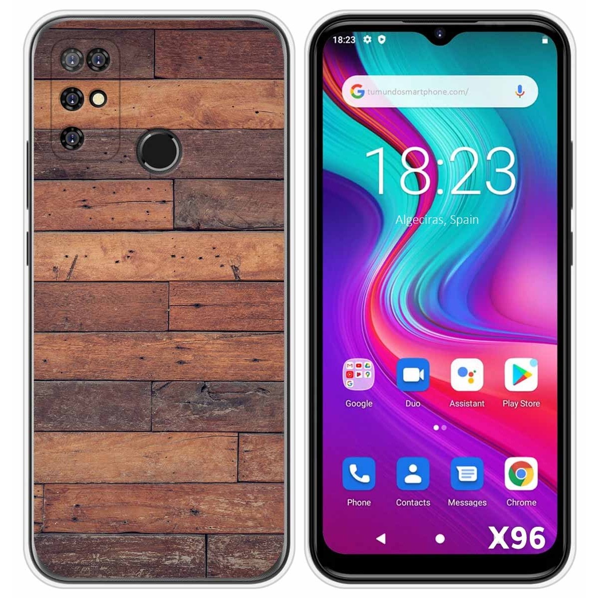 Funda Silicona para Doogee X96 / X96 Pro diseño Madera 03 Dibujos