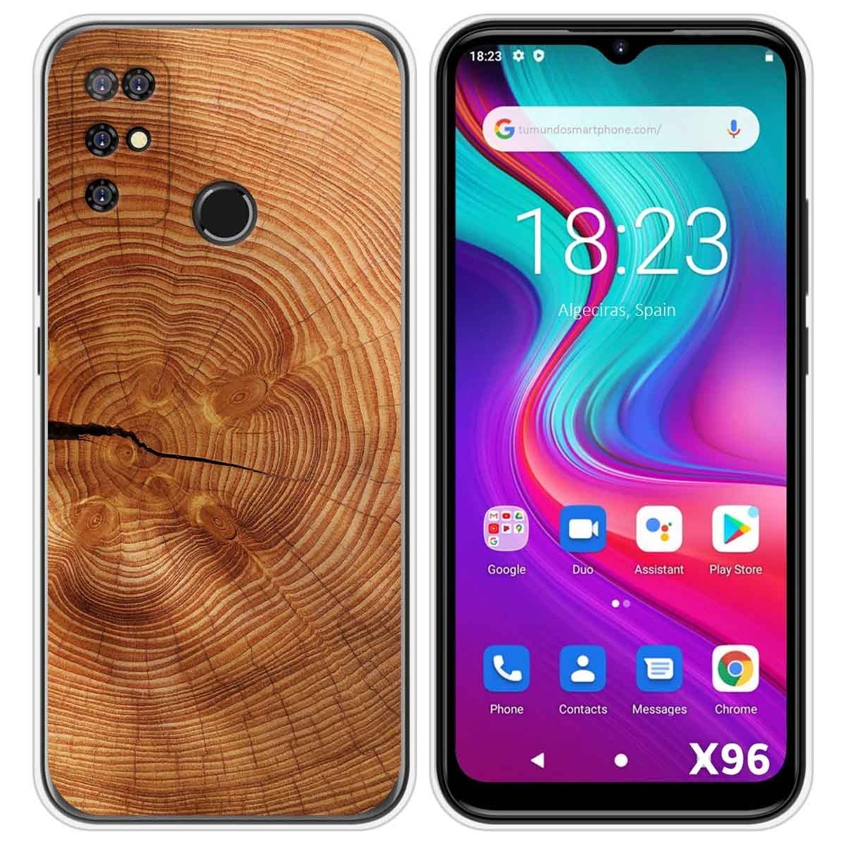 Funda Silicona para Doogee X96 / X96 Pro diseño Madera 04 Dibujos