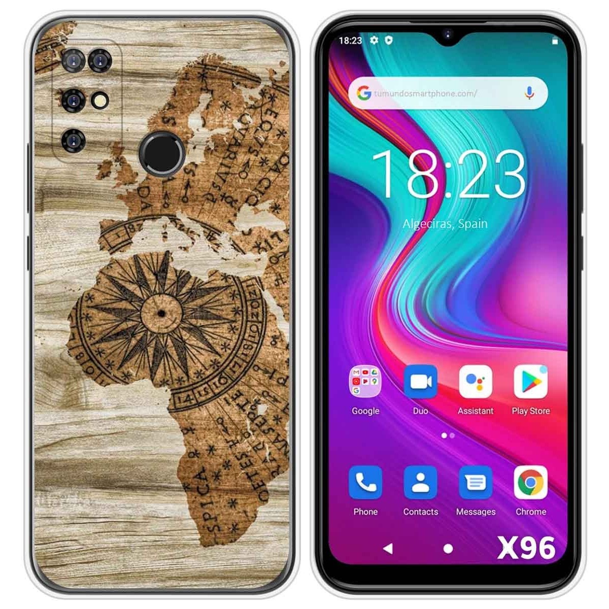 Funda Silicona para Doogee X96 / X96 Pro diseño Madera 07 Dibujos