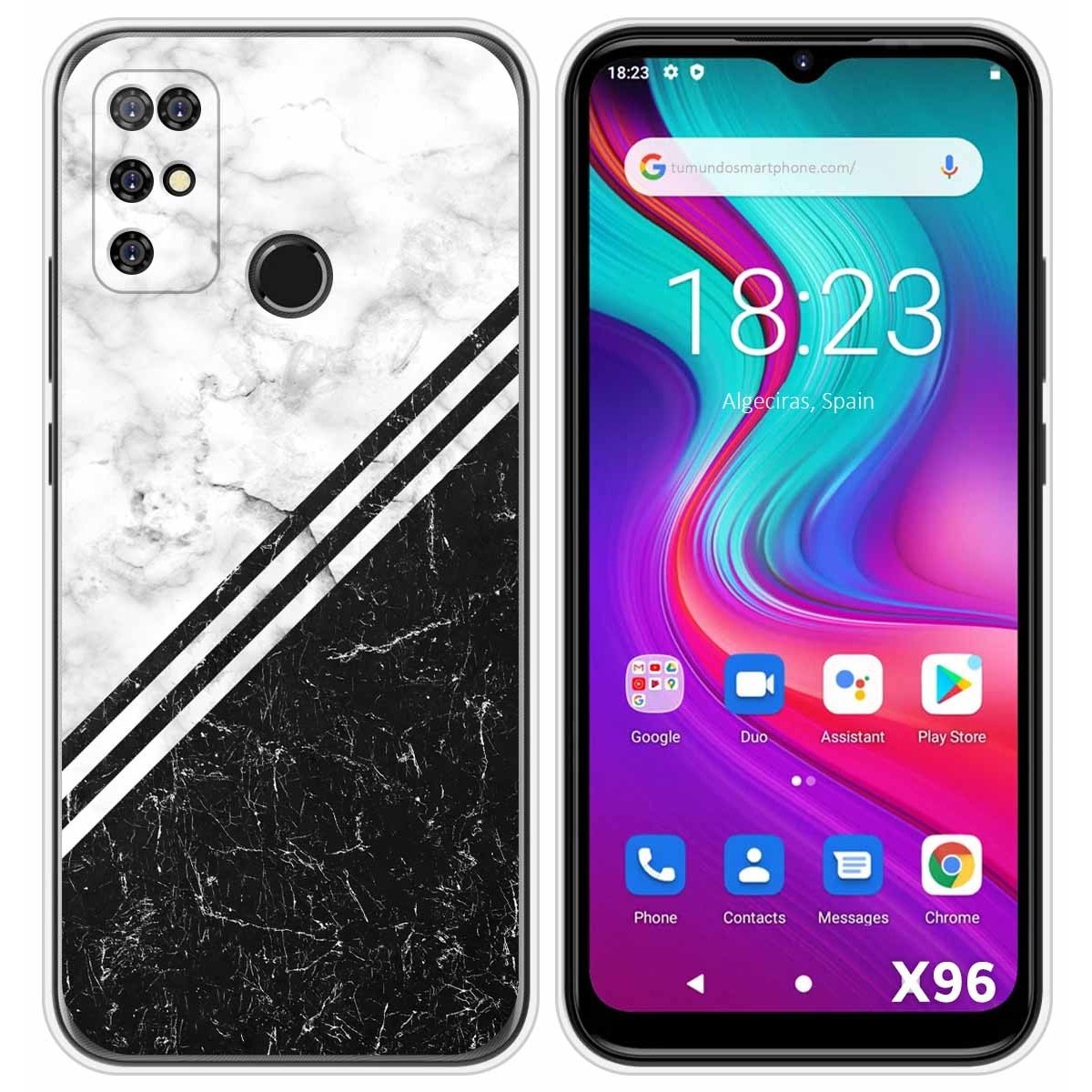 Funda Silicona para Doogee X96 / X96 Pro diseño Mármol 01 Dibujos