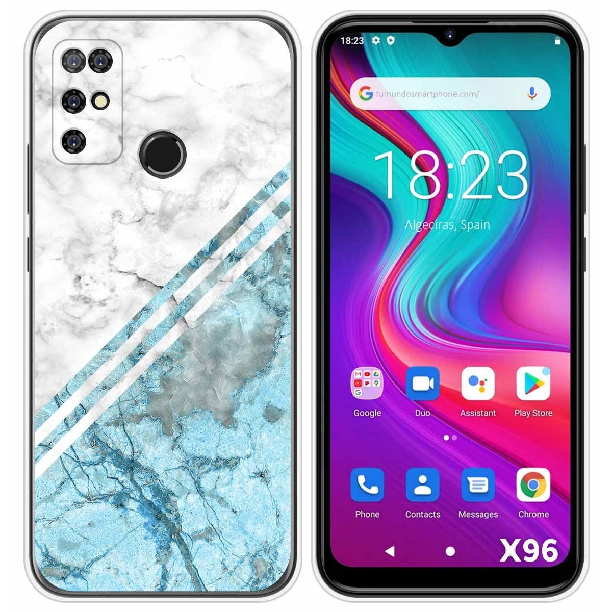 Funda Silicona para Doogee X96 / X96 Pro diseño Mármol 02 Dibujos