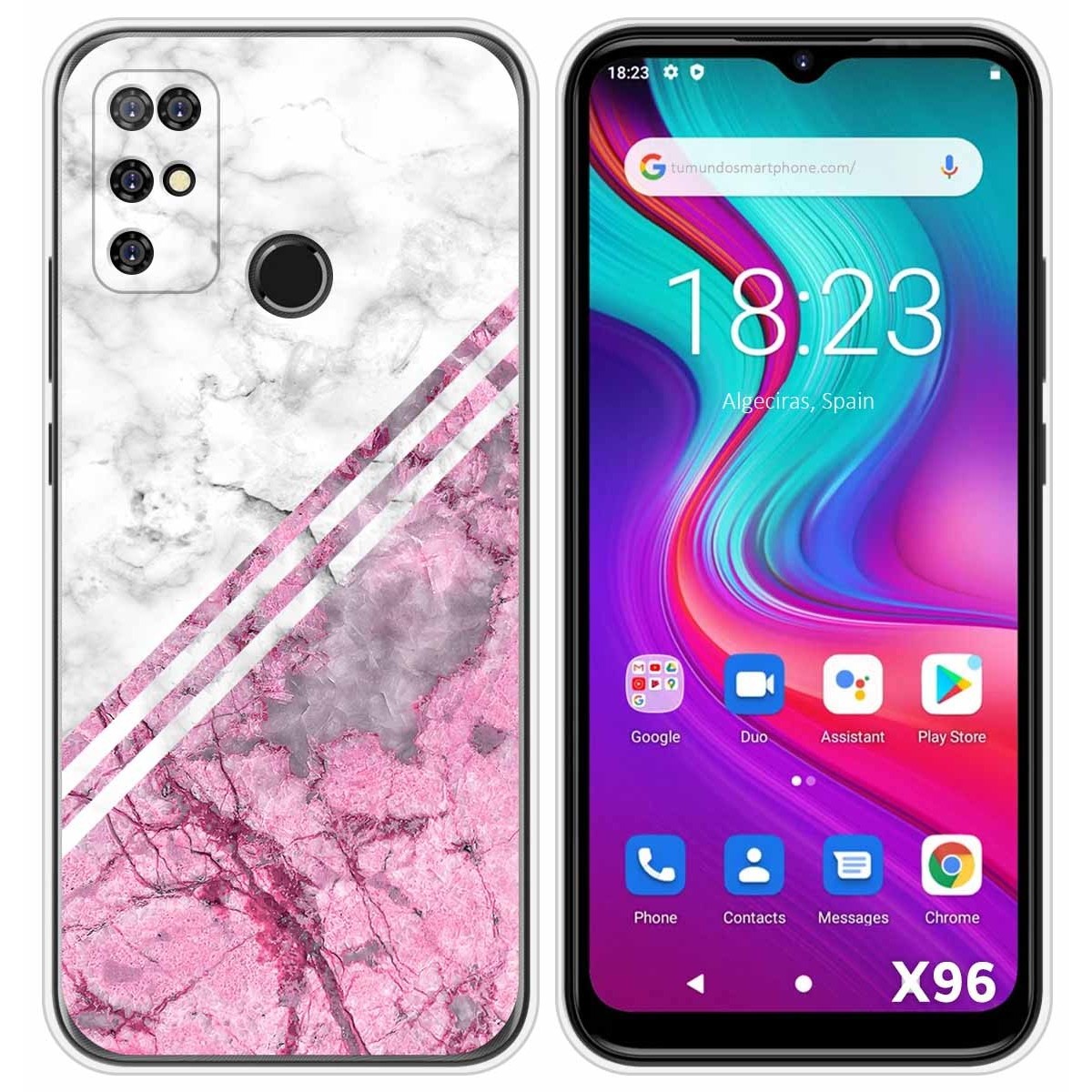 Funda Silicona para Doogee X96 / X96 Pro diseño Mármol 03 Dibujos