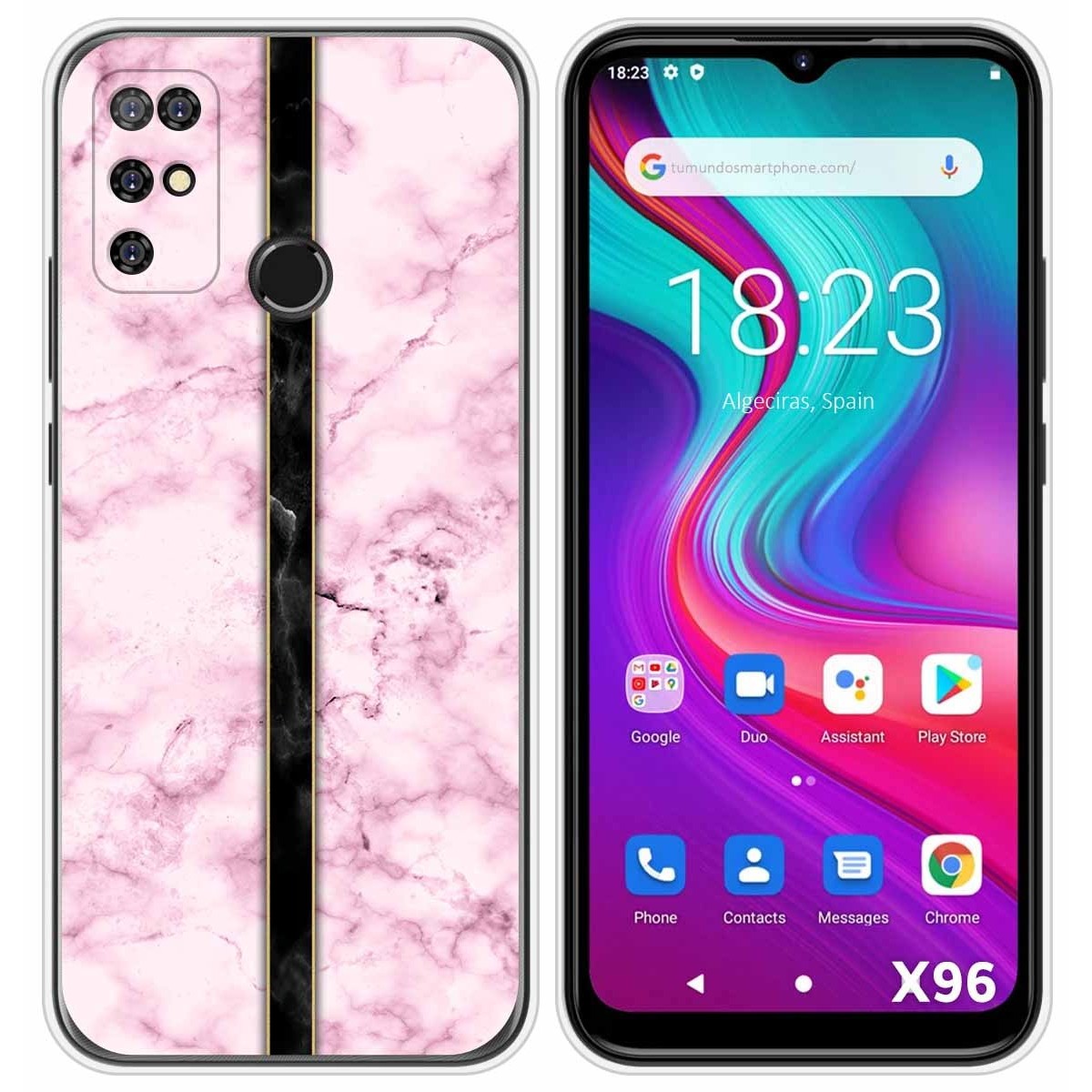 Funda Silicona para Doogee X96 / X96 Pro diseño Mármol 04 Dibujos