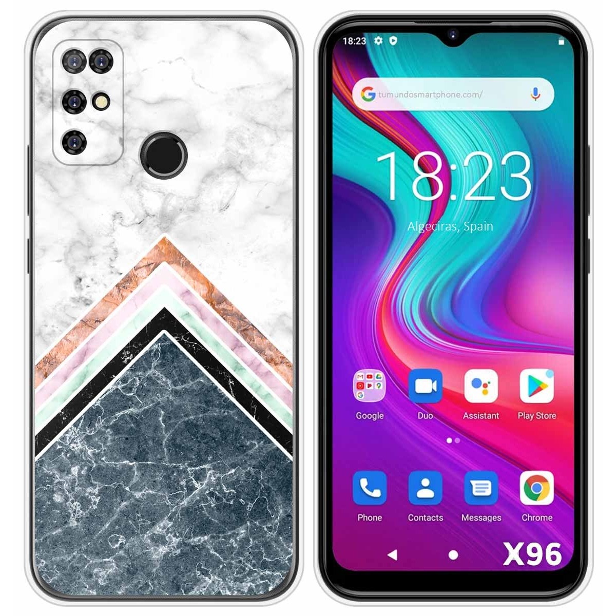 Funda Silicona para Doogee X96 / X96 Pro diseño Mármol 05 Dibujos