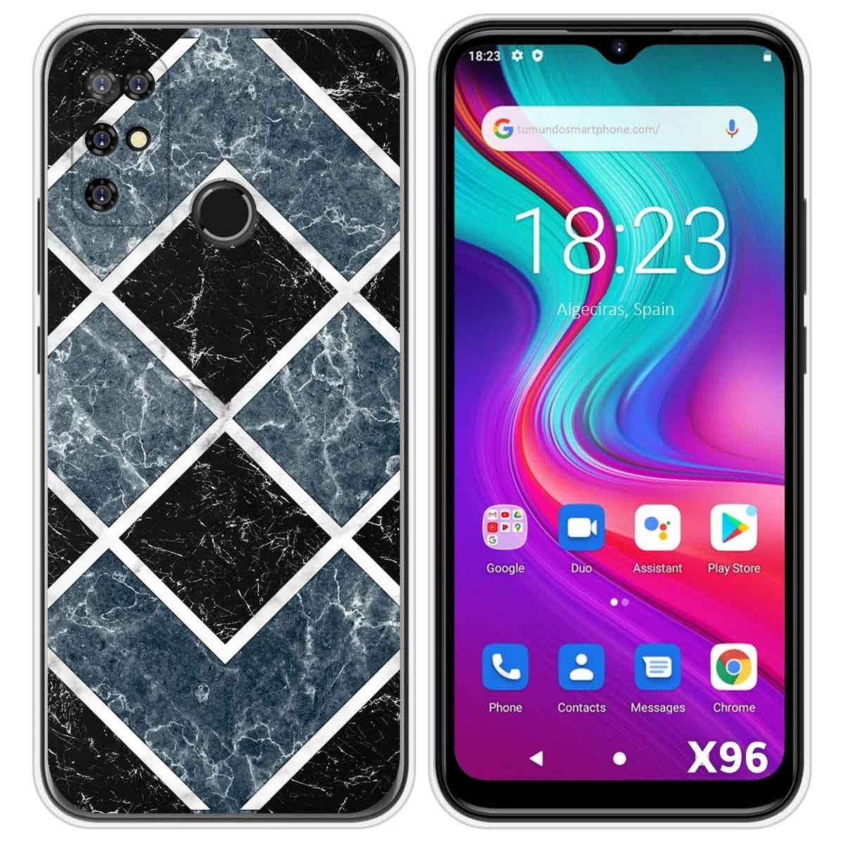Funda Silicona para Doogee X96 / X96 Pro diseño Mármol 06 Dibujos
