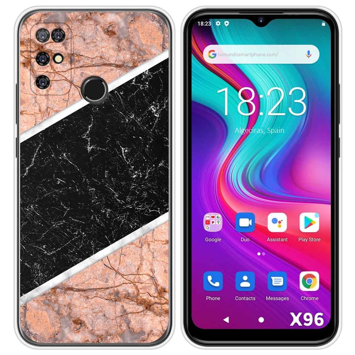 Funda Silicona para Doogee X96 / X96 Pro diseño Mármol 07 Dibujos