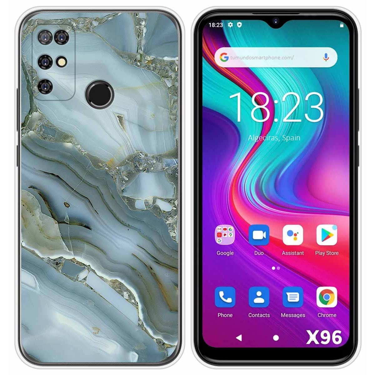 Funda Silicona para Doogee X96 / X96 Pro diseño Mármol 09 Dibujos