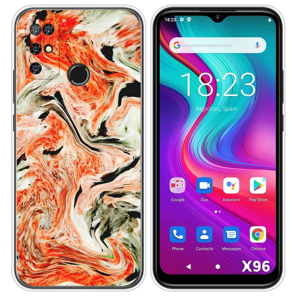 Funda Silicona para Doogee X96 / X96 Pro diseño Mármol 12 Dibujos