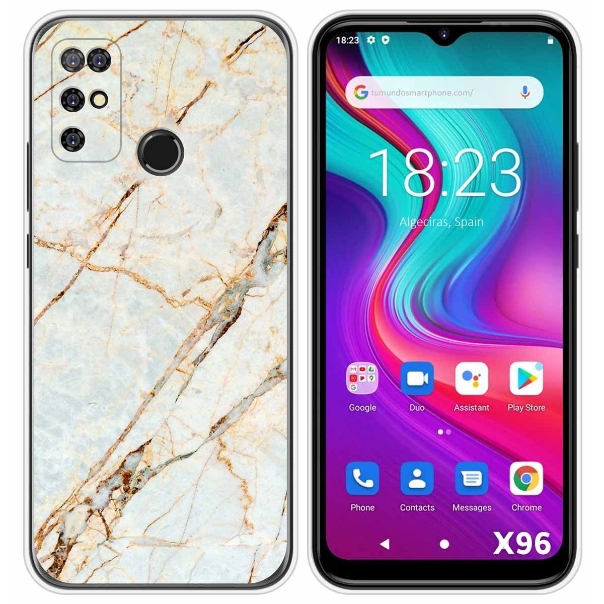 Funda Silicona para Doogee X96 / X96 Pro diseño Mármol 13 Dibujos