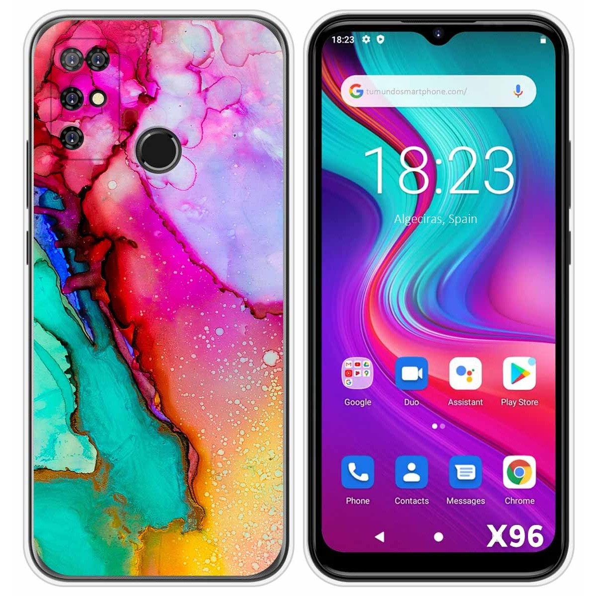 Funda Silicona para Doogee X96 / X96 Pro diseño Mármol 15 Dibujos