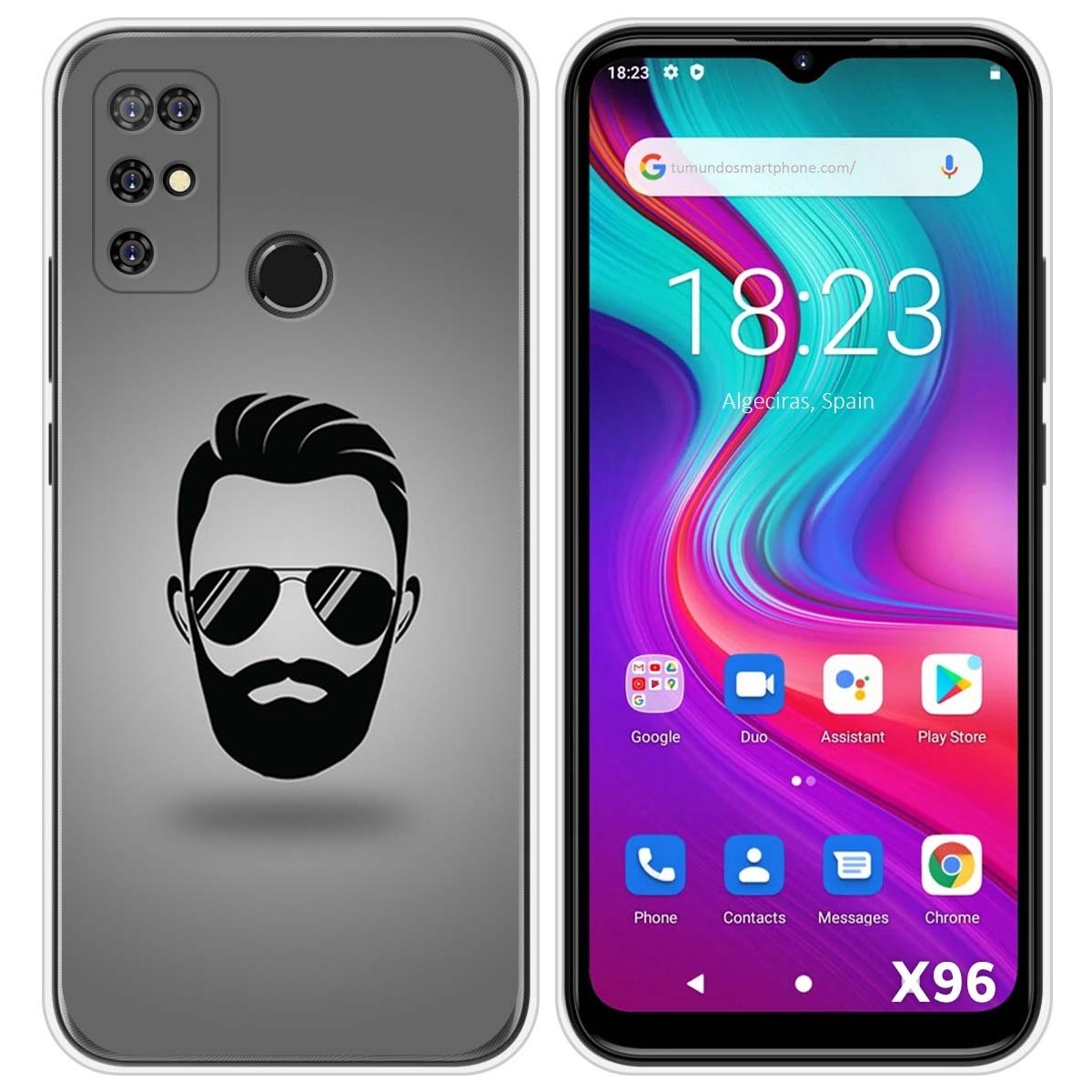 Funda Silicona para Doogee X96 / X96 Pro diseño Barba Dibujos